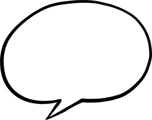 doodle freehand sketch drawing of word balloon.