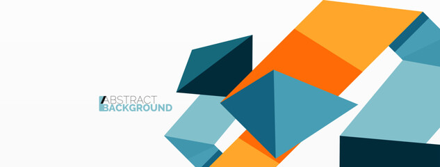 Fototapeta premium Abstract line and triangle background. Creative geometric abstract backdrop. Business template for wallpaper, banner, background or landing