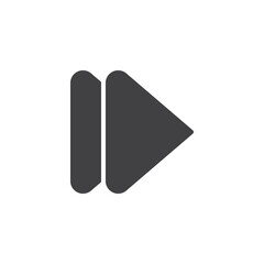 Forward button vector icon