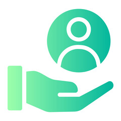 customer care gradient icon