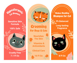 Shampoo for cats, hypoallergenic and sensitive