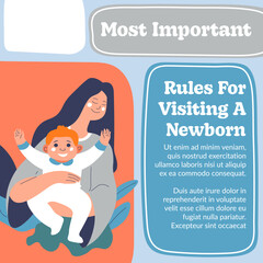 Rules for visiting newborn baby, education for mom