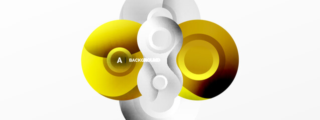 Circle geometric background. Abstract modern backdrop. Vector Illustration For Wallpaper, Banner, Background, Card, Book Illustration, landing page