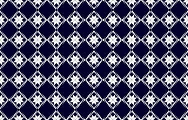 Fototapeta premium Geometric ethnic pattern Oriental and Asia traditional style. black and white. Design for tile, ceramic, background, wallpaper, clothing, wrapping paper, fabric, and Vector illustration. pattern style