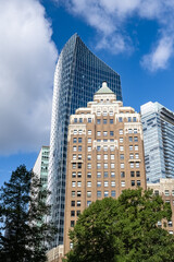 Vancouver, city in Canada, buildings in the center, skyscraper of the city
