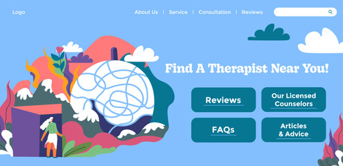 Find therapist near you, website with information