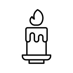 Candle icon. sign for mobile concept and web design. vector illustration