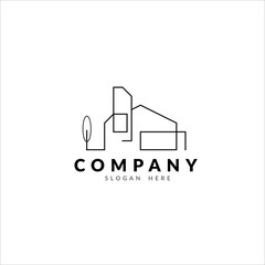 real estate simple logo design vector icon. building logo vector. company logo