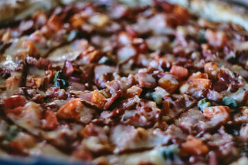 Сlose up of a pizza