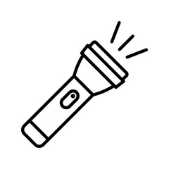 Flashlight icon. sign for mobile concept and web design. vector illustration