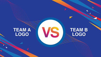 Team A vs Team B cricket templet. vector illustration. © Nomi2626