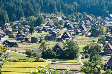 白川郷荻町合掌造り集落 © Akio Mukunoki