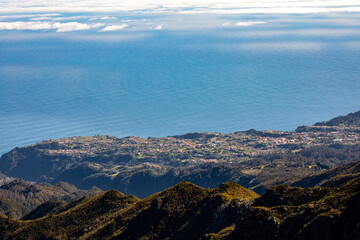 Obraz premium View from Pico Ruivo, Maderia 