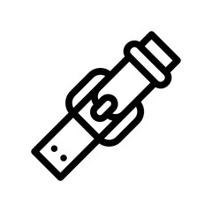 accessories belt line icon illustration vector graphic