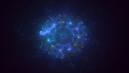 Obraz premium 3D rendering abstract multicolor fractal light background