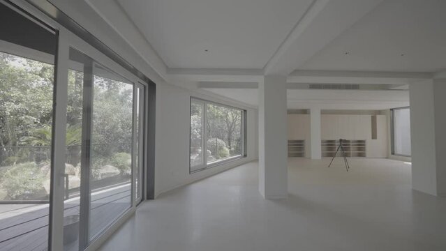 interior of empty room of luxury villa