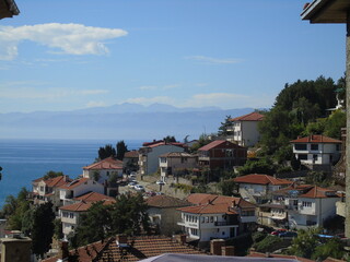 View of Ohrid Town overlooking ther Lake