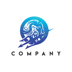 Poseidon Sea God Logo, Poseidon returnee logo