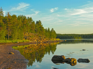 A small bay on the coast of the White Sea