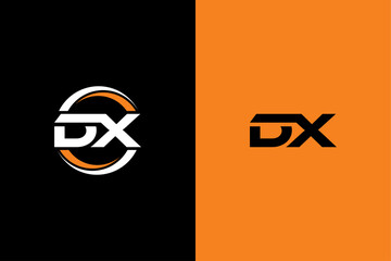 DX Letter Initial Logo Design Template Vector Illustration