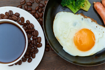 コーヒーと朝食