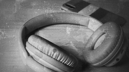 Obraz premium Headphone photography aesthetic 