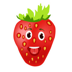 Obraz premium strawberry vector illustrations are cute and adorable