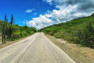  road on the north side of Bonaire