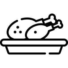 Thanksgiving  turkey leg icon