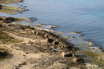 Coast of the Mediterranean Sea in the north of the State of Israel.