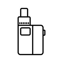 Vape icon. E-cigarette sign for mobile concept and web design. vector illustration