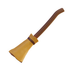 3D render Illustration icon halloween wizard hat