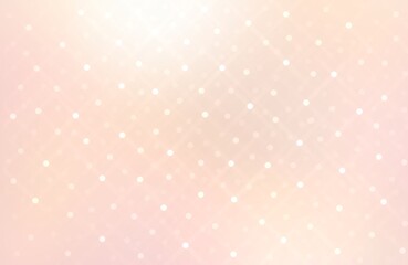 Twinkles glare on light pink shiny pearlescent background. Sparkling festive decorative stainles texture.