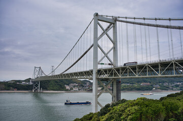 関門橋, 桑港, 建築, 水, 海, 入り江, 空, シティ, 川, 海, 旅行, 道, 交通, 吊り橋, 入り口, 赤, 金