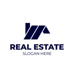 Logo real estate, logo home, logo building, logo company, Minimalist and simple, editable color, easy to use for your company of business. Let's grow up your business