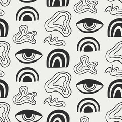 Abstract Eyes seamless pattern texture