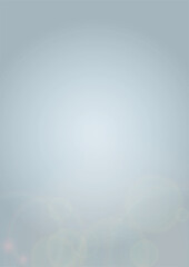 Vector Summer Sun Shine Background with Bokeh Blurred Glowing Gold Circles on Blue Sky.  Blured Sunlight Background. Magic Summertime Print. Calm Defocused Light Design for Posters, Covers, Cards..