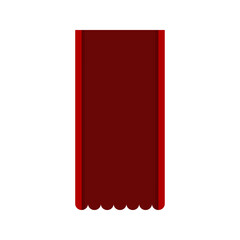 Red Modern Indonesian Flag Ribbon 2