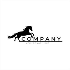 horse silhouette illustration