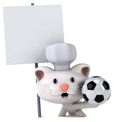 Fun cat - 3D Illustration