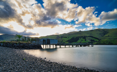 Fototapeta na wymiar Port Levy, Banks Peninsula, New Zealand