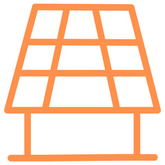 energy solar panel outline icon