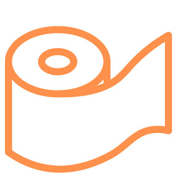 recommend clip art: roll paper tissue outline icon
