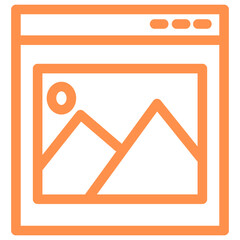 image photo outline icon