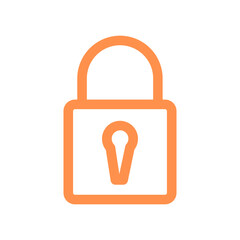protection locked outline icon