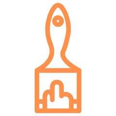 spatula paiting outline icon