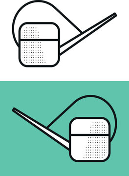 Watering can for plants and flowers icon vector illustration
