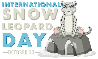 International Snow Leopard Day Banner Design