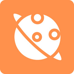 Obraz premium saturn planet space universe galaxy icon