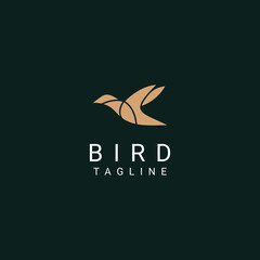 Obraz premium Bird logo desing icon vector